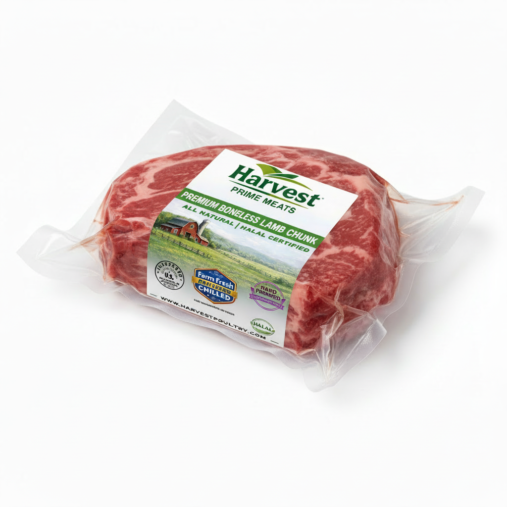 5 pound lamb chunk - angled view