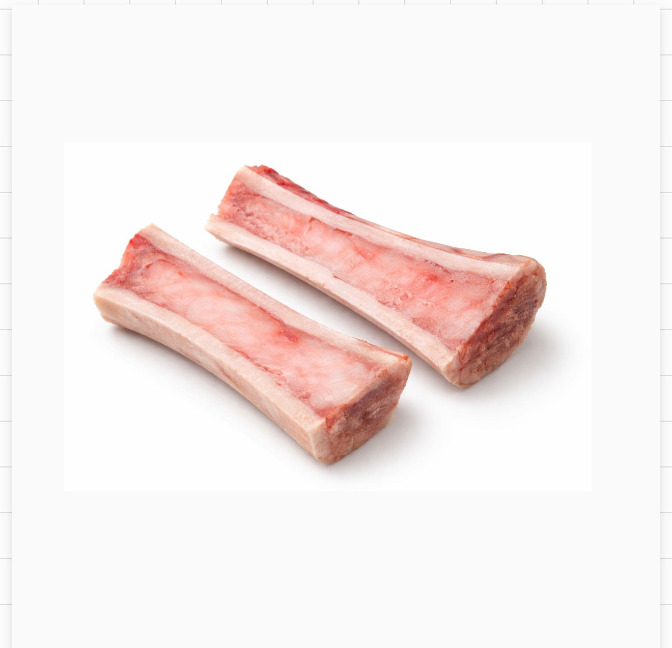 Beef Split Marrow Bones | 2 Pieces | 1.6 - 1.7 lbs