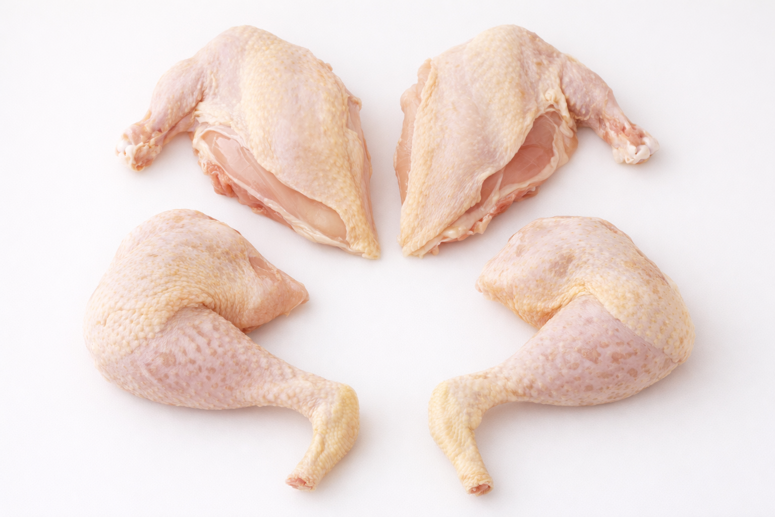 Quartered Whole Chicken | Skin On