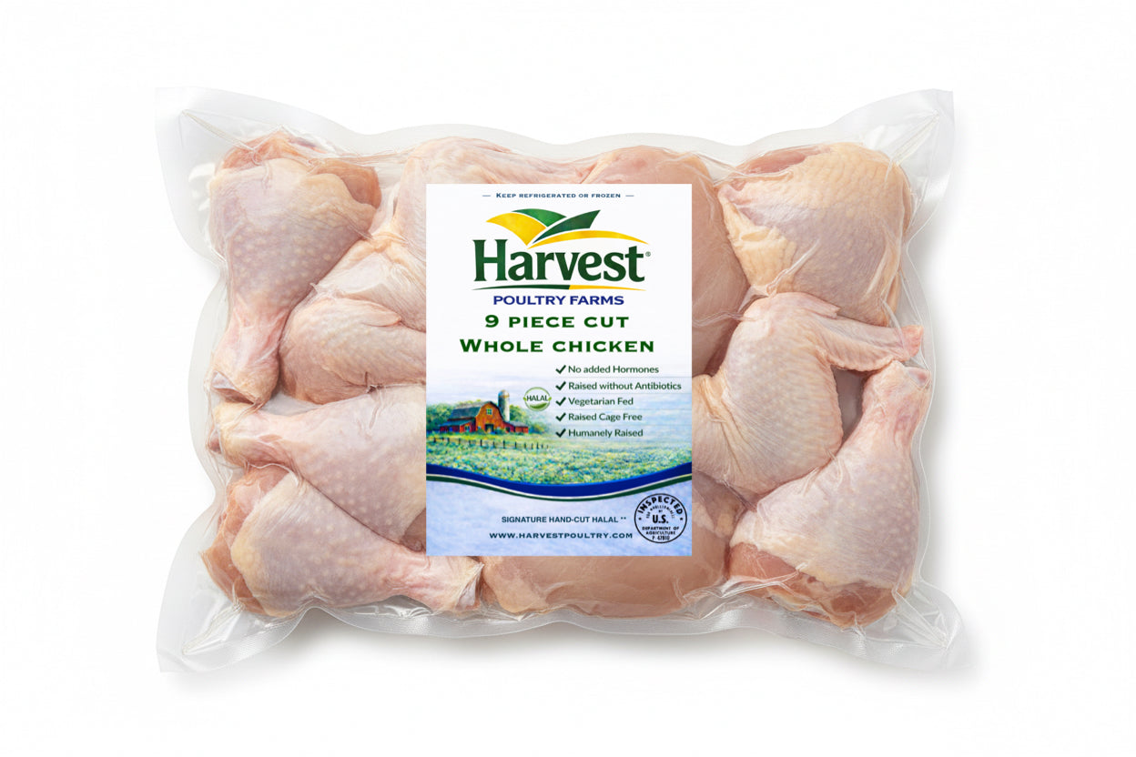 9 piece cut chicken | Skin-On