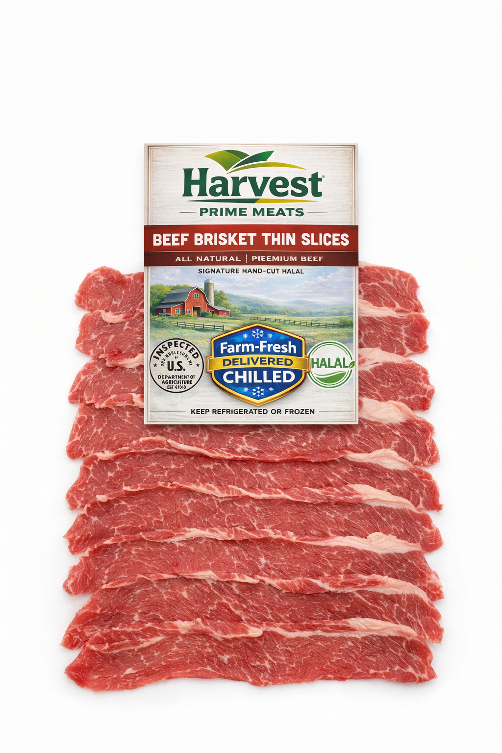 Beef Brisket Thin Slices | 1 lbs