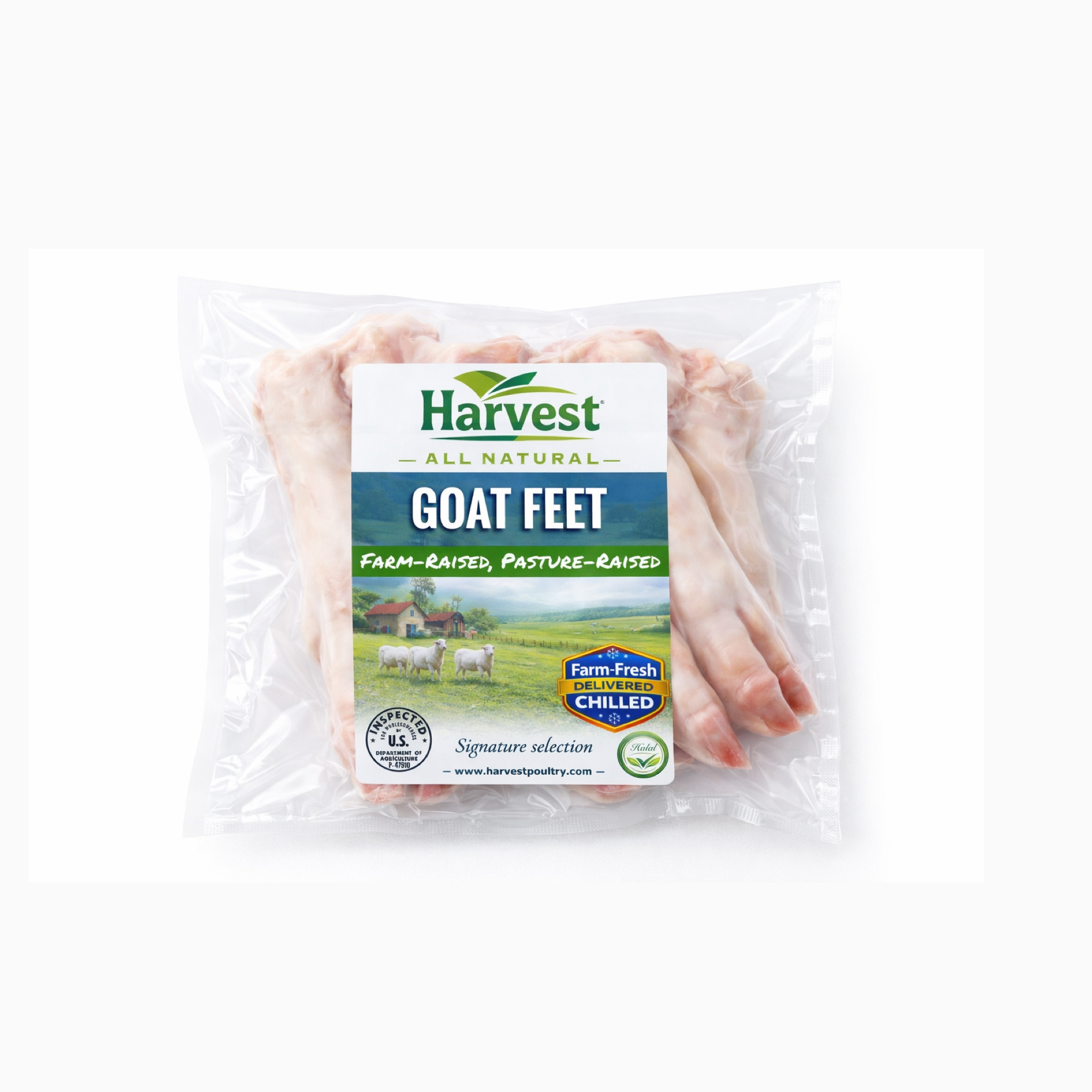 Goat Feet | 4 pieces | 1.5 lbs