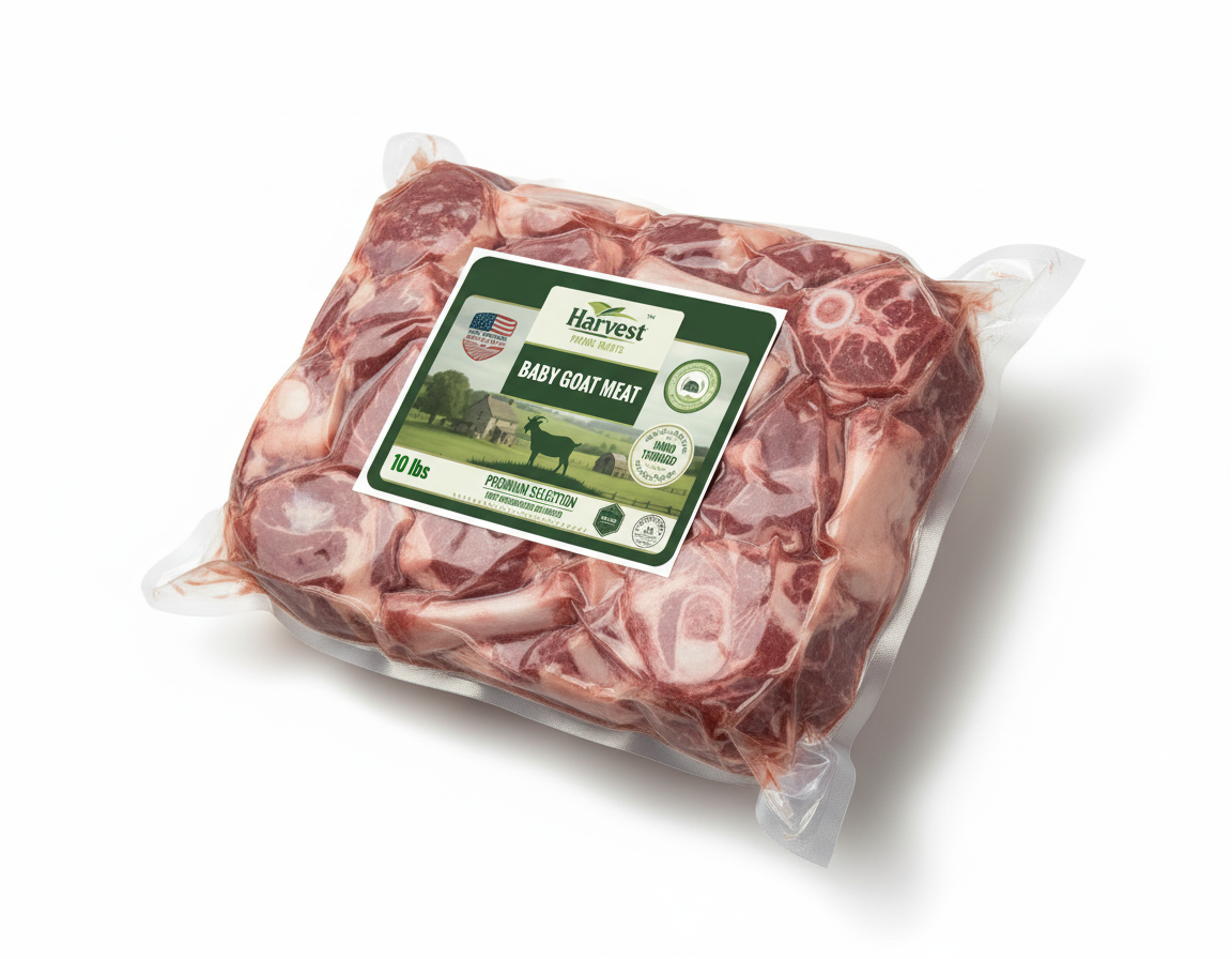 Baby Goat Meat - Front-Left Corner