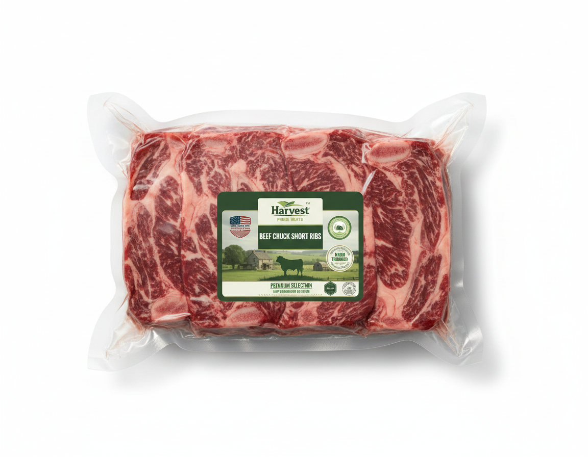 Beef Chuck Short Ribs - Front View