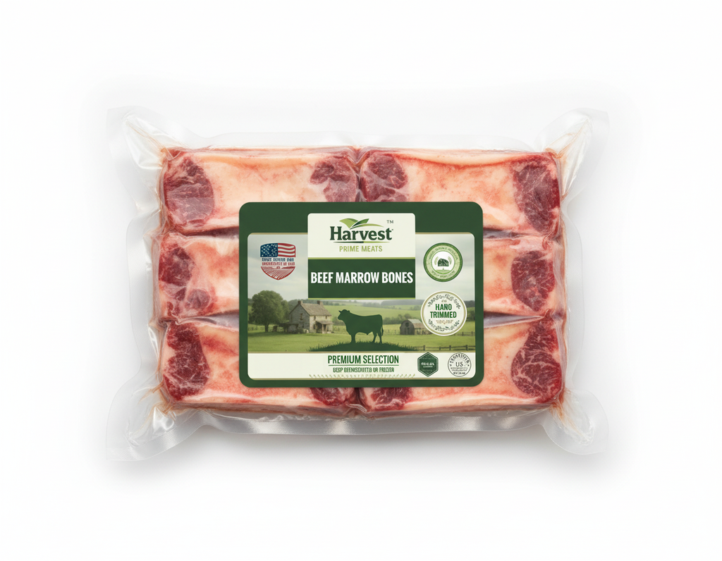 Beef Marrow Bones - Overhead View