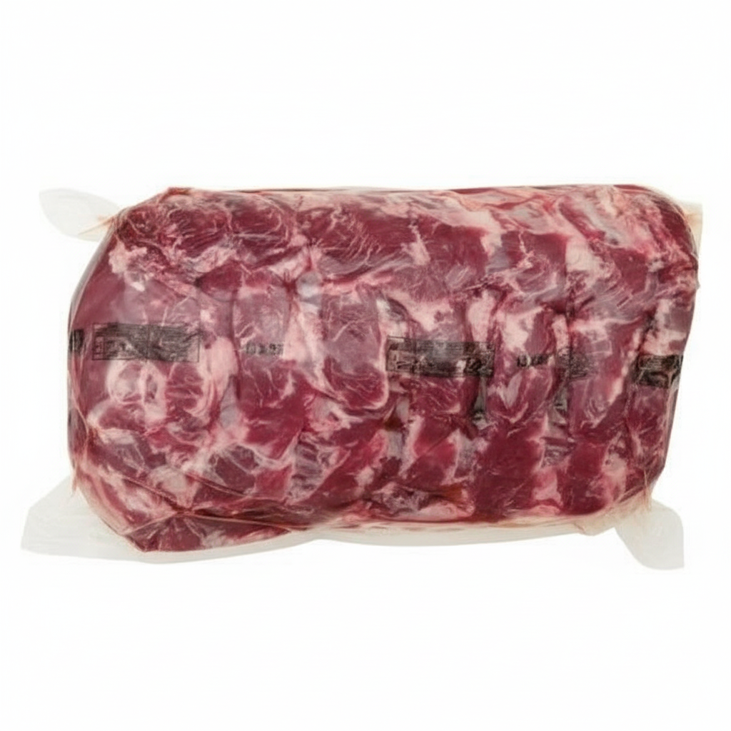 Boneless ribeye top-down view