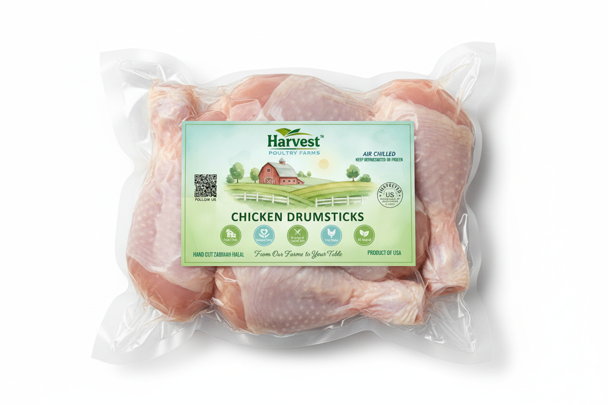 Chicken Drumsticks Vacuum Sealed Package