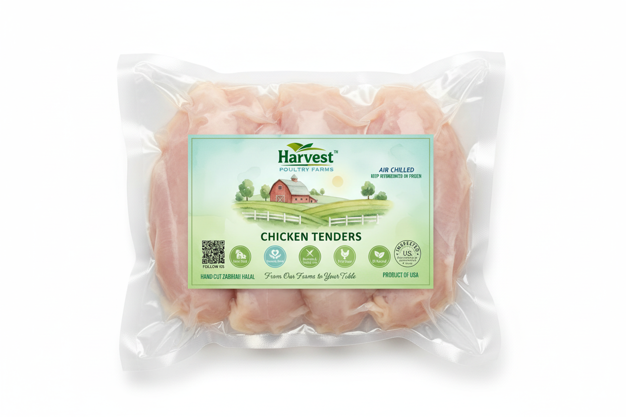 Chicken Tenders Vacuum Sealed Package