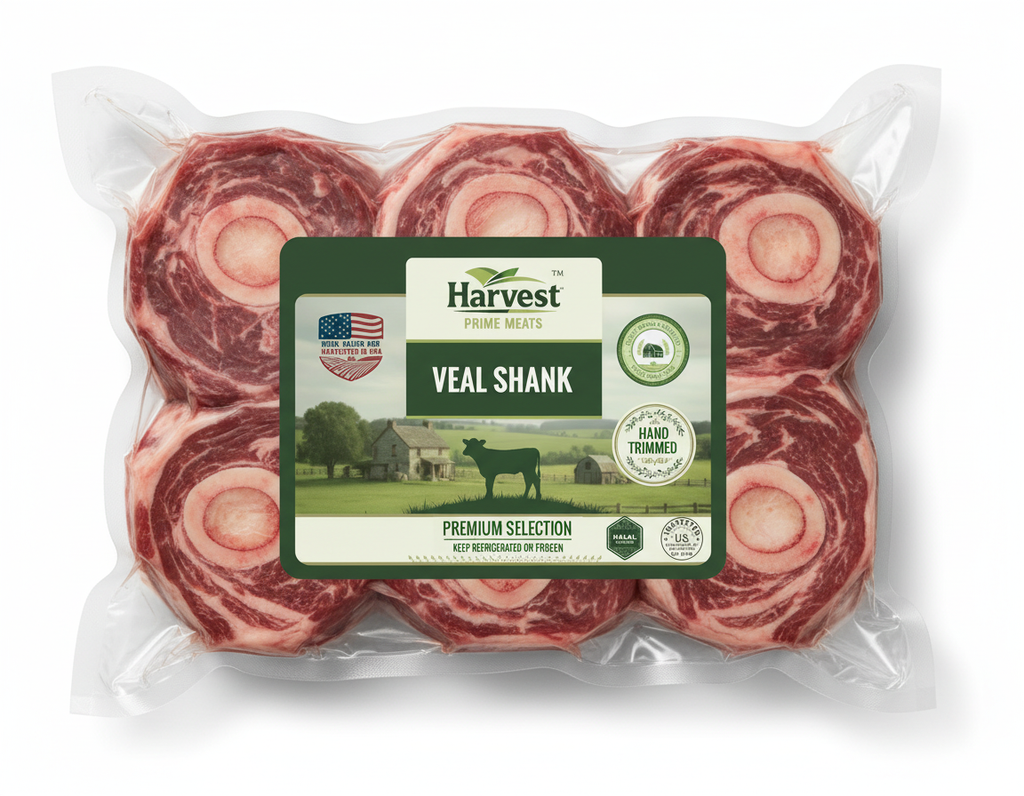 Cut-Up Veal Shank - Overhead View