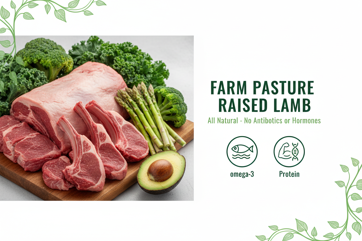 Farm Pasture Raised Lamb Banner