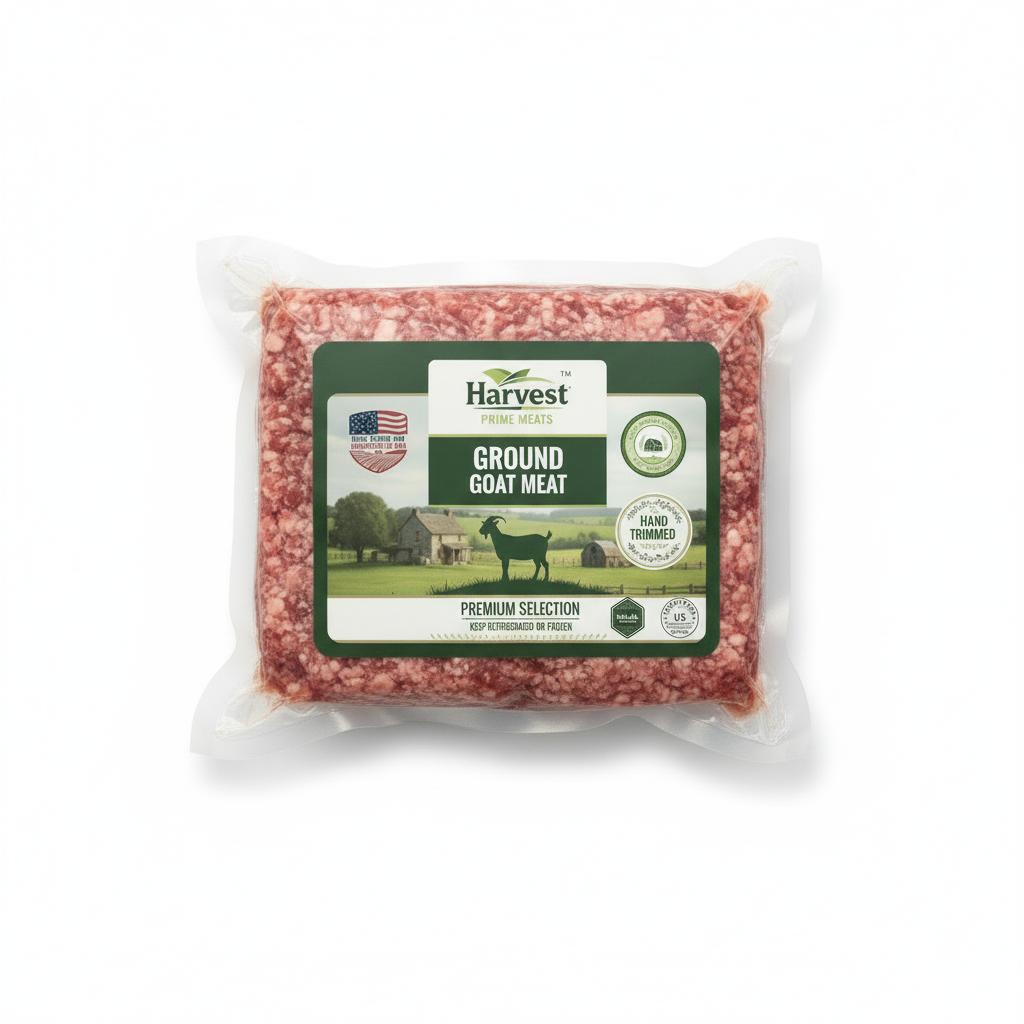 Ground Goat with Harvest Prime Logo