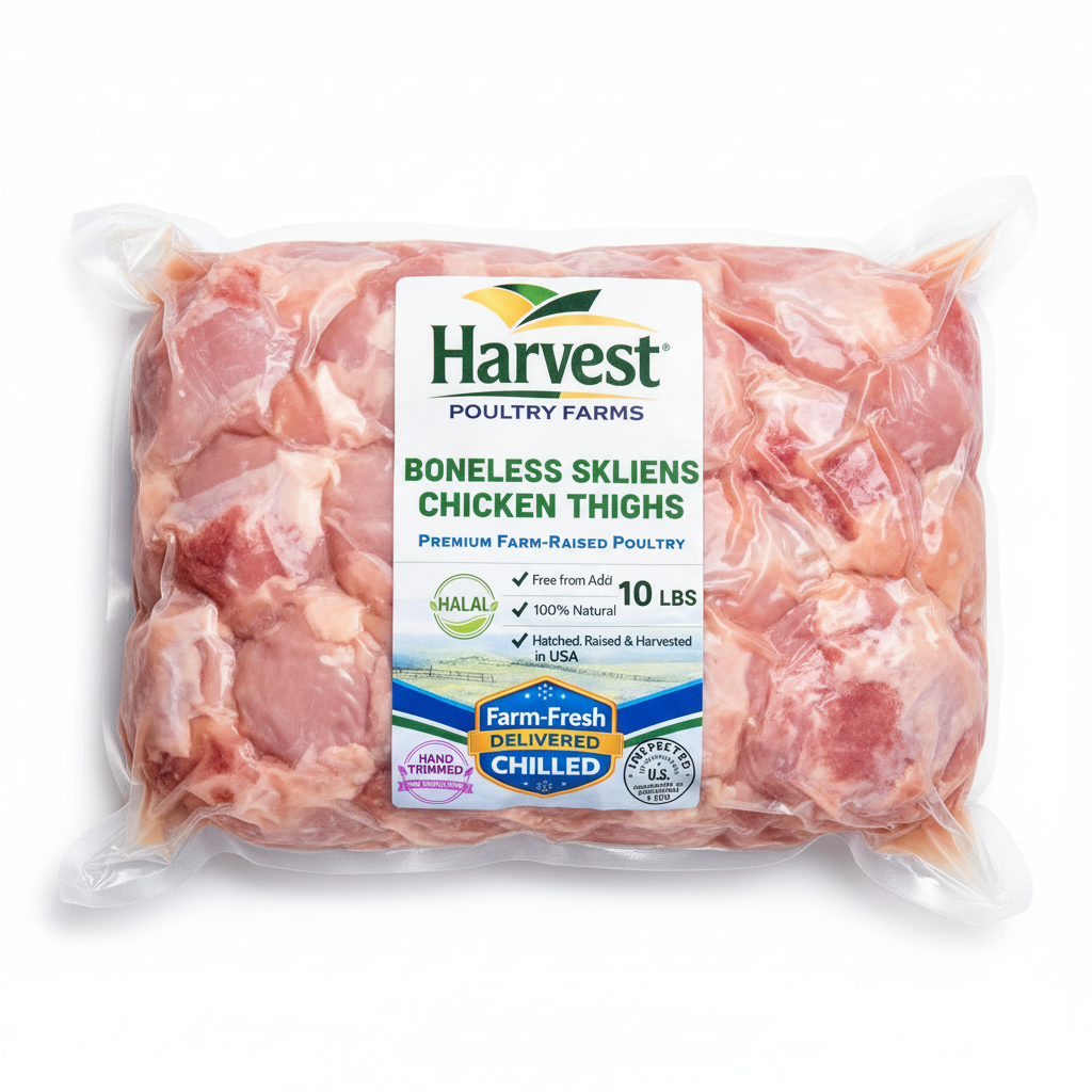 Boneless Skinless Thighs | 10 lbs Bulk Pack