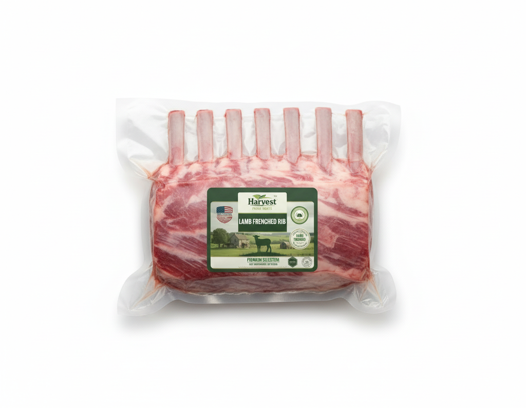 Lamb Frenched Rib - Overhead View