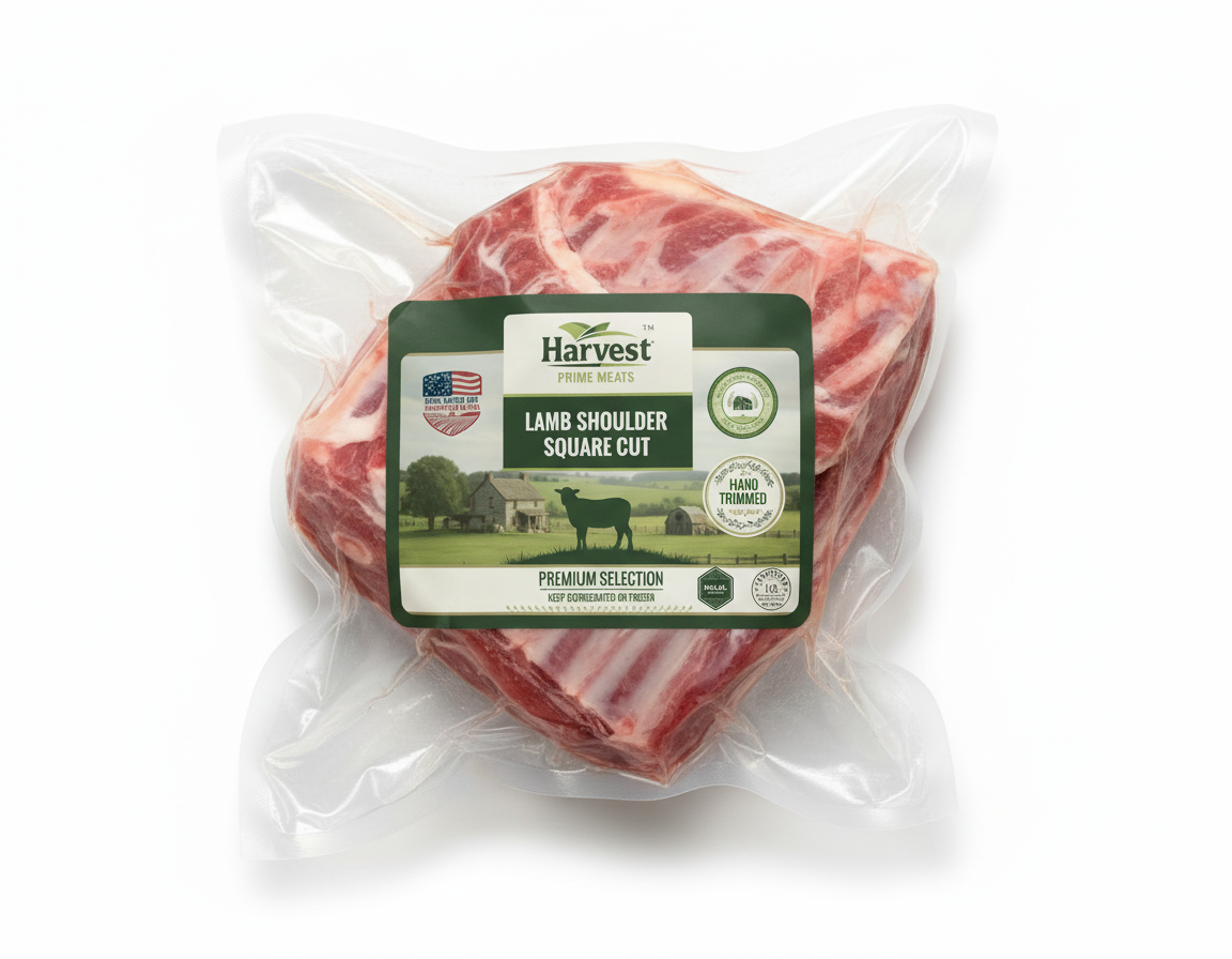 Lamb Shoulder Square Cut - Stacked View