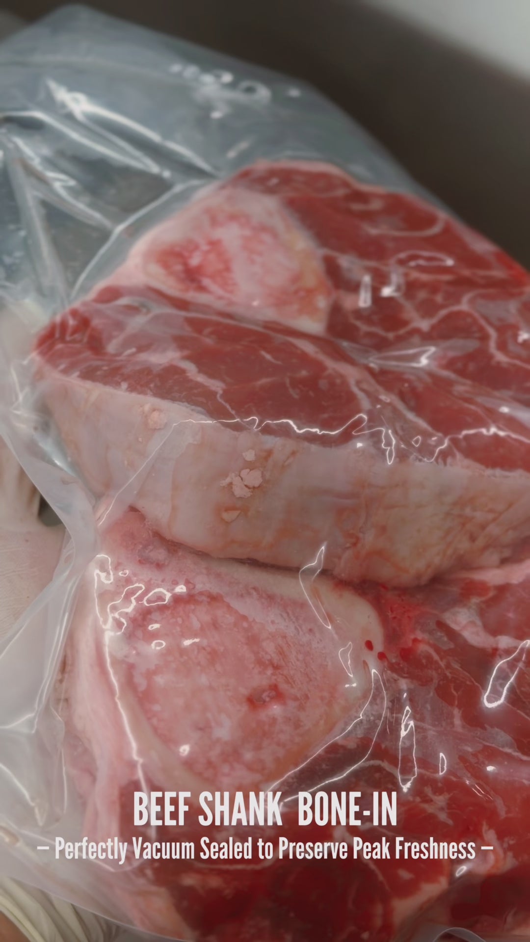 Beef Shank Bone-In (1 Pack, 2 pieces 1 inch 1.90-2.10 lbs )