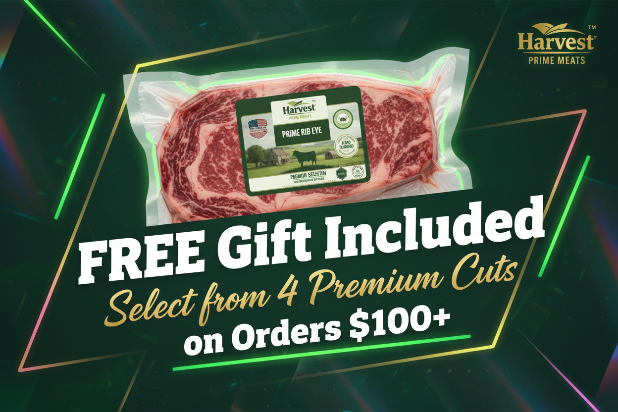 Prime ribeye with iridescent effects