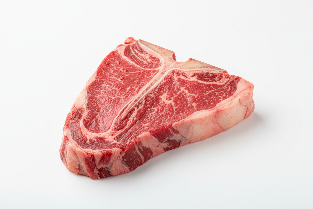 Raw T-Bone/Porterhouse steak