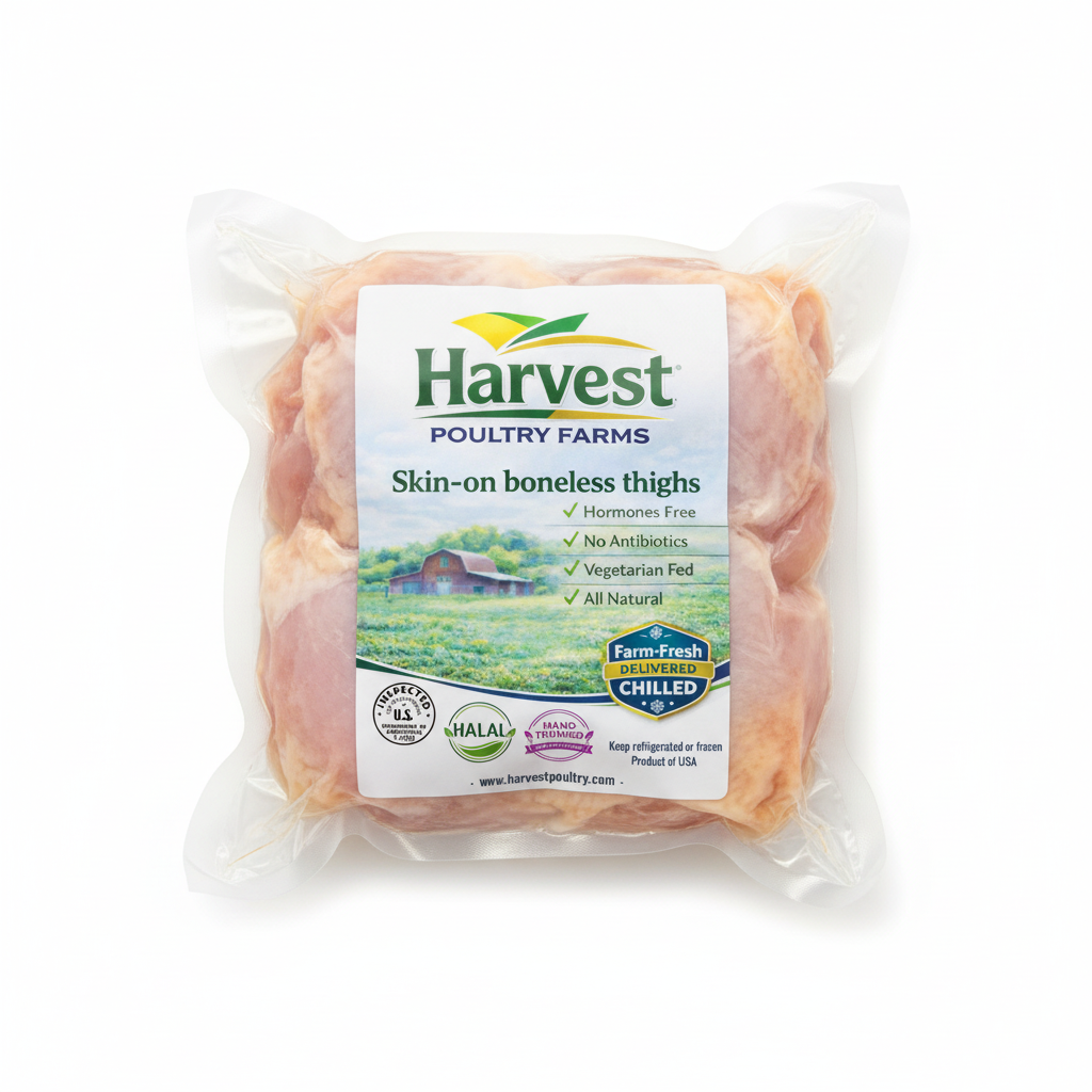 Skin-on boneless thighs Product Image