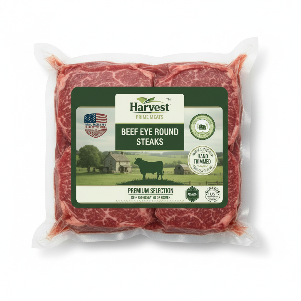 Thin Sliced Beef - Overhead View