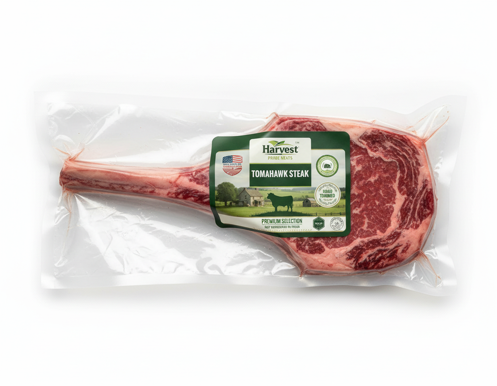 Tomahawk Steak - Overhead View