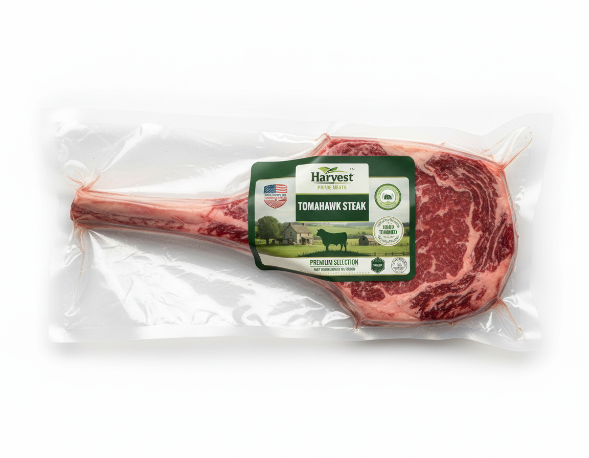 Tomahawk Steak - Overhead View