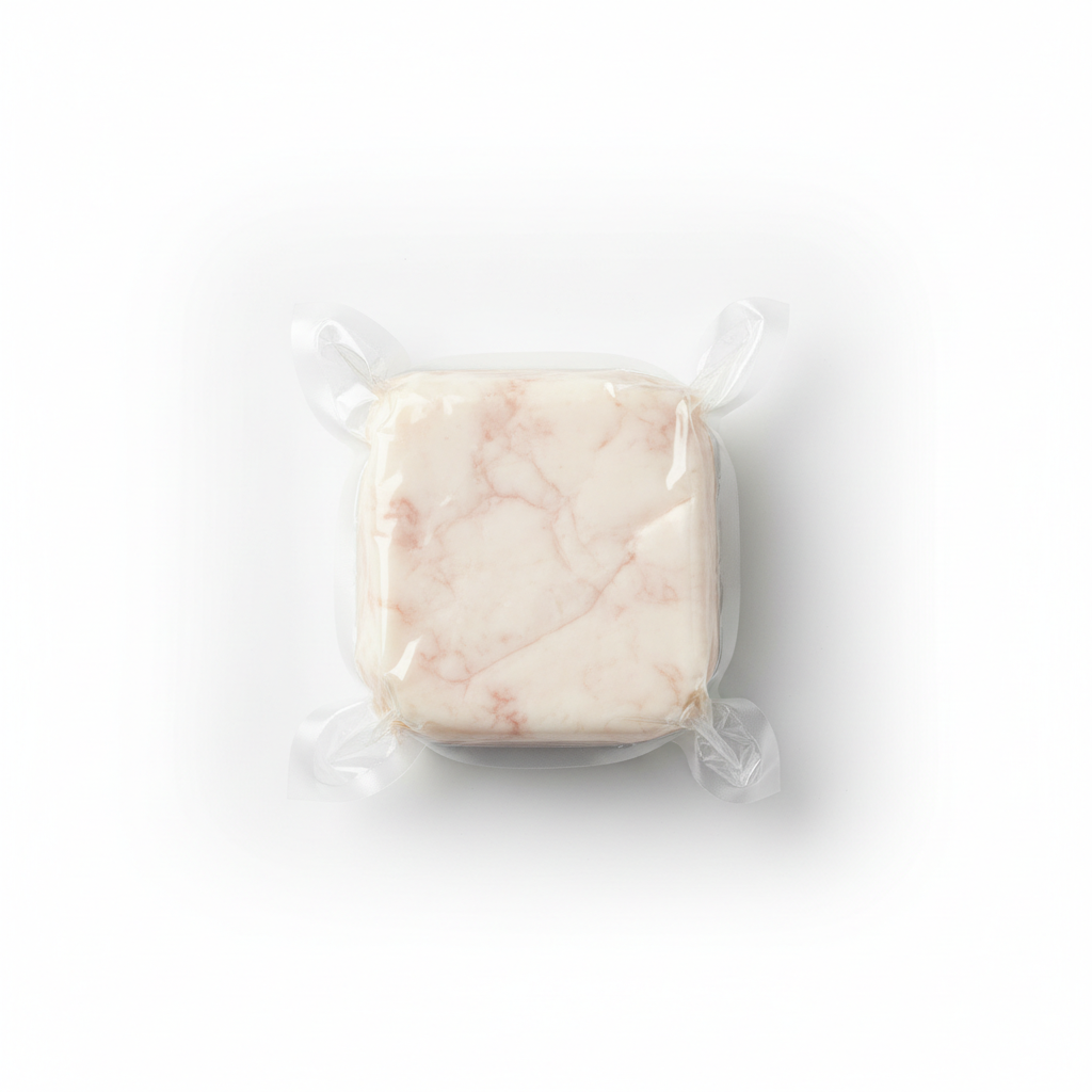 Vacuum Sealed Beef Fat 1 Pound - White Background