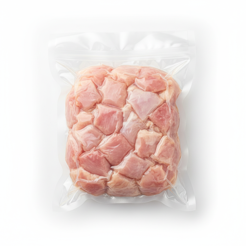 Vacuum Sealed Diced Chicken - Alternative View