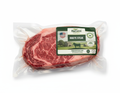 Vacuum-sealed ribeye with smaller label