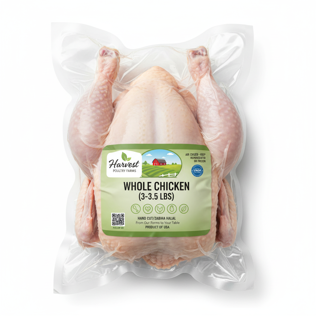 Whole Chicken Vacuum Sealed Package