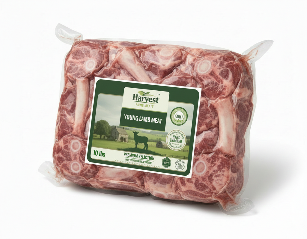Young Lamb Meat package without American flag badge